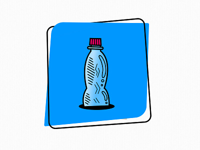 🍾 - Water Bottle blue drink illustration illustrator vector water water bottle