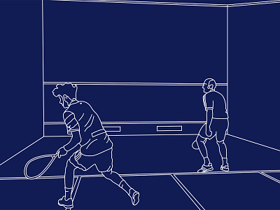 🎾 - Squash blue illustration illustrator photo sport squash vector white