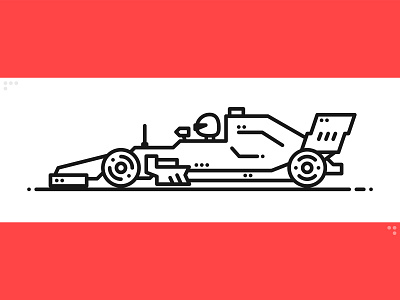 Formula 1 Car black car cartoon drive forest formula1 illustrator sport vector vector illustration white