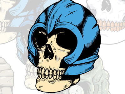 Warrior Skull illustration pack skull