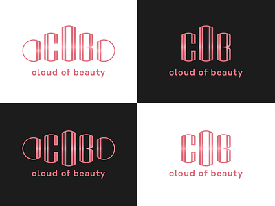 Cloudofbeauty - Logotype 2d branding clean design letter logo logotype olwens typography vector