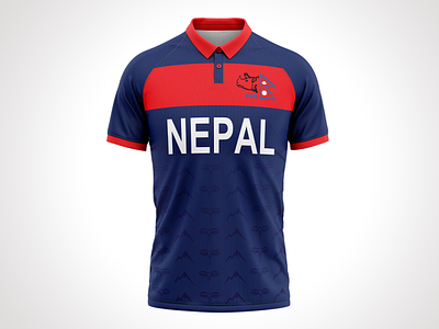 Nepal Cricket Jersey branding design illustration