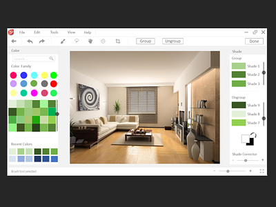 Color Visualizer app branding design ui ux