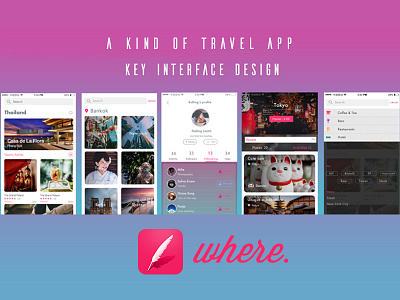 "Where" Interface Design food hotel travel