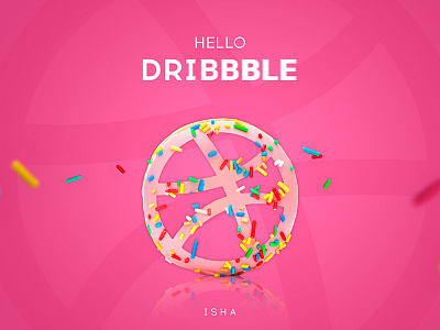 Hello Dribbble! art creative debuts design dribbble first follow hello illustration shot