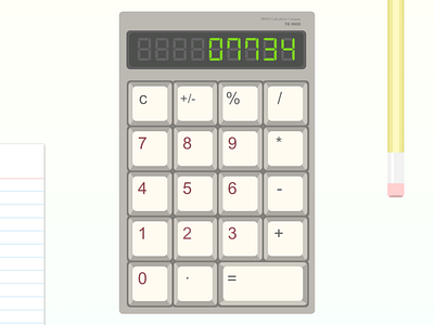 Daily004 - Calculator calculator daily ui daily ui 004 keyboard