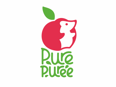 Pure Puree дети еда напитки пюре соки яблоко ёжик