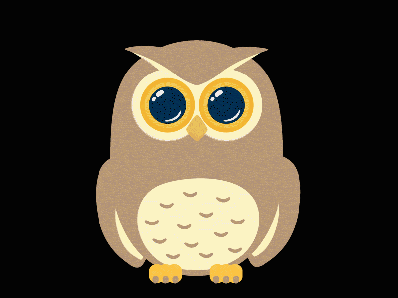 WGU Owl 404 error animation design illustration mobile zero state