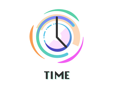Concept Of Time branding clock icon illustrator logo mobile time timelapse