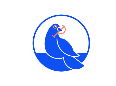 Indygo Pigeon bird branding design graphic design illustrator logo minimal nautre p letter pigeon vector