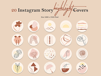 Instagram Story Highlight Covers Template