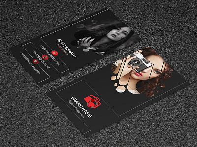 Photographer Identy Card business card creative card elegant personal card photographer photographer business card simple visiting card