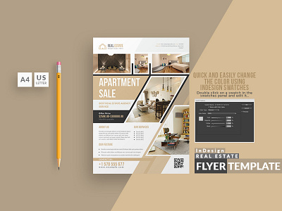 Modern Real Estate Flyer Templates by Amit Debnath on Dribbble