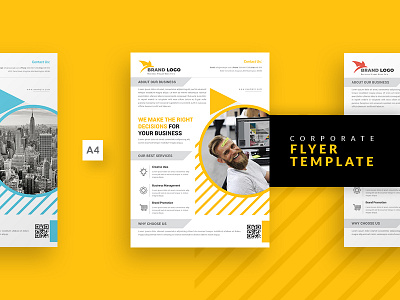 Corporate Flyer Templates a4. professional advertising agency business flyer clean corporate flyer elegant magazine ads templates