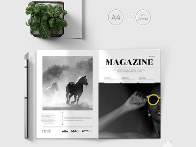 The Minimal Magazine Templates clean elegant magazine templates minimal modern multiple multipurpose print templates professional simple