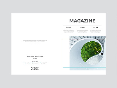 Minimal Magazine Layout clean elegant indesign template magazine template minimal magazine page modern multiple multipurpose newsletter professional magazine template simple