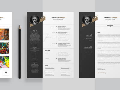 Clean And Modern Resume cv elegant minimal modern portfolio professional resume template