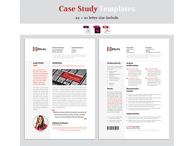 Case Study Templates business case study clean corporate elegant indesign doc minimal professional templates