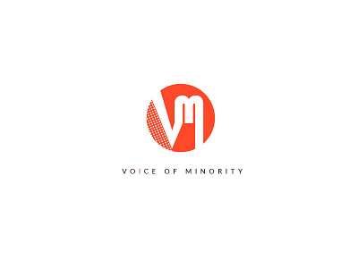 Voice Of Minority clean creative elegant logo logo design minimal logo minority professional voice