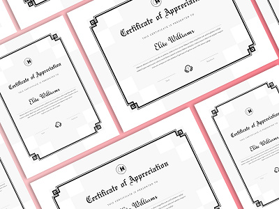 Certificate Design award certificate creative elegant indesign doc minimal modern multiple multipurpose template
