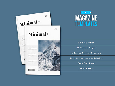 InDesign Magazine Layout clean editable elegant layout magazine minimal multipurpose professional travel