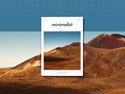 Magazine Front Cover Design clean editable elegant layout magazine minimal multipurpose professional travel