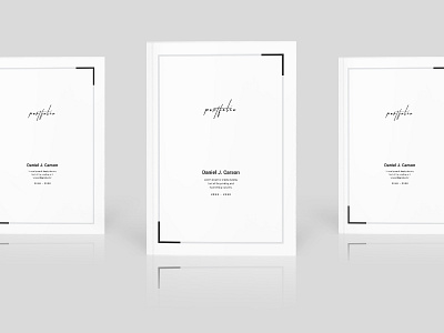 Minimal Portfolio Cover Layout clean cover elegant layout minimal modern photographer portfolio simple template