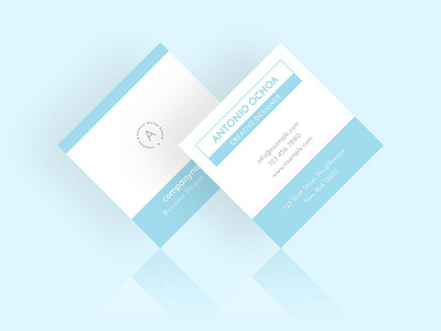 Square Business Card Design business card business card design business card layout business card template clean creative elegant minimal minimalist modern multiple multipurpose personal professional simple simple typography square business card design visiting card