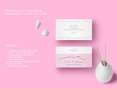 Minimalist Modern Business Card Design by Amit Debnath on Dribbble