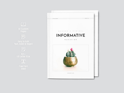 Minimal Informative Magazine business clean creative design elegant layout magazine magazine ads minimal modern multiple multipurpose professional simple template templates