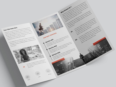 Corporate Trifold Minimalist Brochure brochure business clean cool corporate creative design elegant layout minimal minimalist modern multiple multipurpose professional simple template trifold