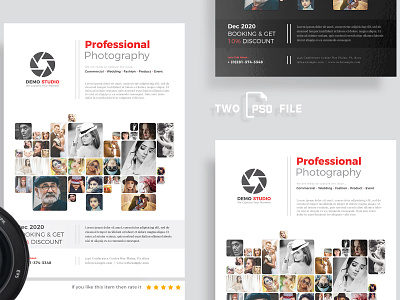 Photographer Flyer Design agency black and white business clean corporate elegant event flyer design minimal modern multipurpose photo display photographer photography professional service simple studio templates wedding