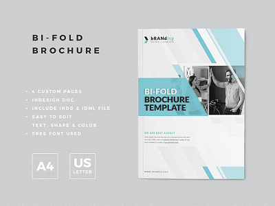 Bifold Brochure Design a4 size agency bifold brochure brochure template business clean corporate creative design elegant layout marketing minimal minimalist modern multiple multipurpose professional simple template