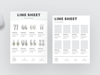 Line Sheet Template advertising catalog catalogs clean design elegant layout line sheet line sheet layout marketing minimal minimalist modern multiple multipurpose promotional simple template