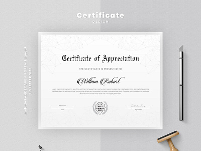 Elegant Certificate Design Layout