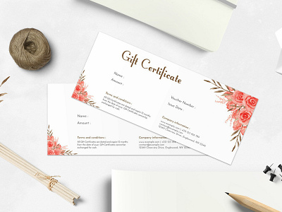 Modern Gift Certificate Template