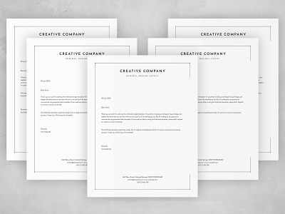 Professional letterhead template agency branding business clean corporate creative design elegant identity layout letterhead letterhead template minimal minimalist modern multiple multipurpose professional simple template