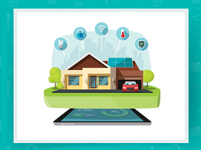 Smart Home Technologies Vector