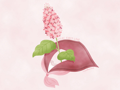 The language of flowers "lilac " flower flower illustration illustration lilac