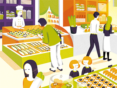 https://www.behance.net/gallery/35523401/Bakery bakery illustration