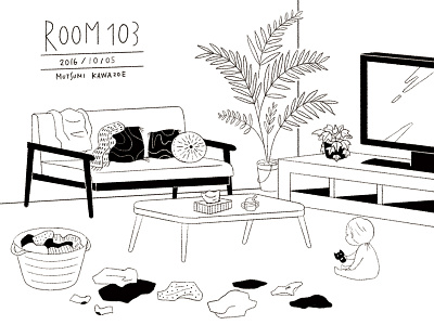 ROOM103 baby illustration room