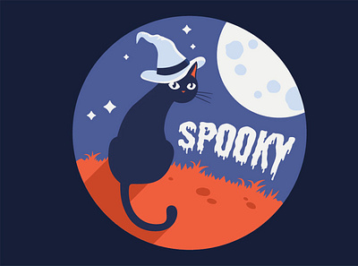 Spooky | Helloween cat helloween illustration spooky vector