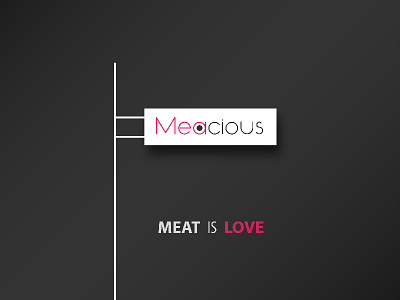 Meacious brandidentity creative deliveryservice design logo meat