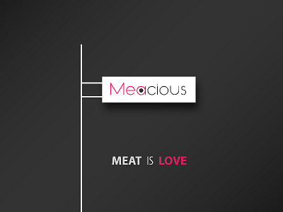 Meacious brandidentity creative deliveryservice design logo meat