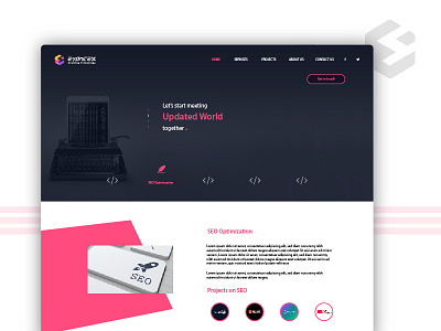 Evontex - Website Landing Page color color theory design landing page software ui user experience ux website