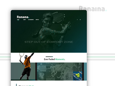 Ranaina - Portfolio Design color color theory creative design landing page new ui user experience ux web website