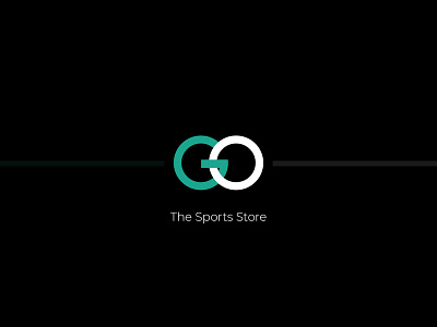 Logo for Go, The Sports Store branding design digital icon identity illustration logo sports typography vector