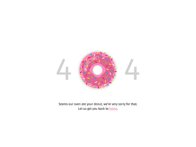 404 Concepts 404 creative design donut illustration ui ux web