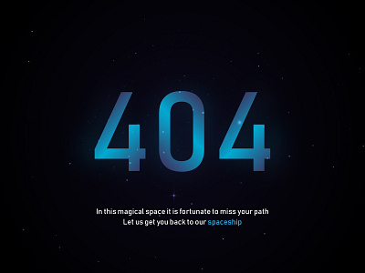 Space Station - 404 Inspiration 404 404 page creative design ui user experience website