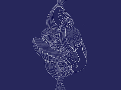 Birrarung Illustration australian digital digitalillustration handdrawn illustration swan